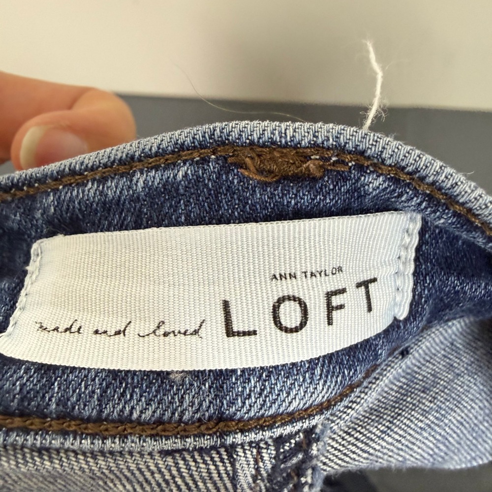 LOFT Jeans Womens 8 29 Modern Boot Blue Denim Mid Rise Bootcut Stretch Pants - Picture 6 of 9